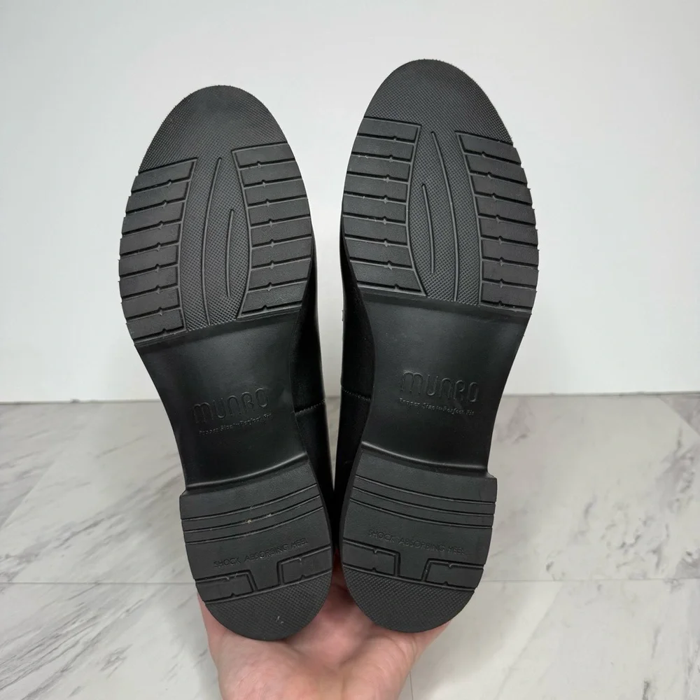 Munro Giselle Black Leather Loafer 9 1/2 W